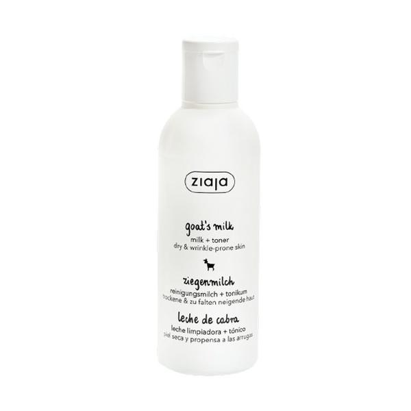 Lapte Demachiant si Tonic cu Lapte de Capra - Ziaja Goat`s Milk Milk+Toner, 200 ml