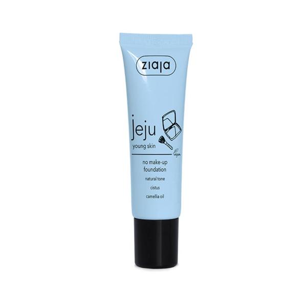 Crema Nuantatoare Ton Natural - Ziaja Jeju Blue Young Skin No Make-Up Foundation Natural Tone, 30 ml