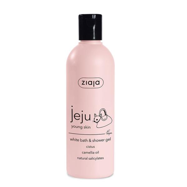 Gel pentru Baie si Dus - Ziaja Jeju Pink Young Skin White Bath &amp; Shower Gel, 300 ml