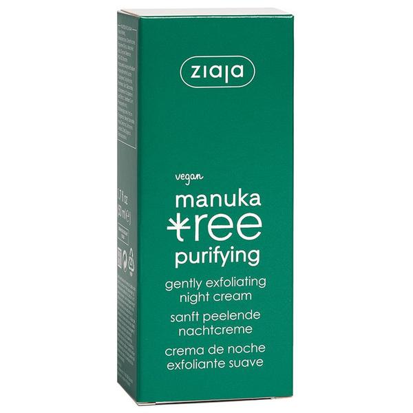 Crema de Noapte - Ziaja Manuka Tree Purifying Gently Exfoliating Night Cream, 50 ml