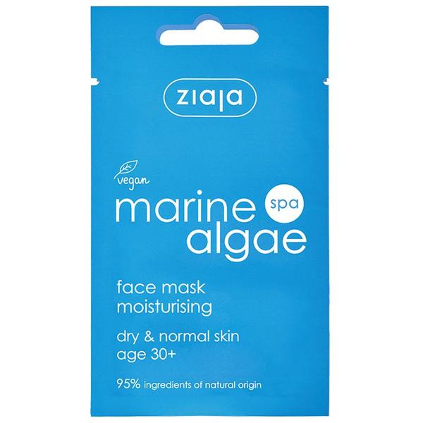 Masca-Gel Hidratanta pentru Fata 30+ - Ziaja Marine Algae Spa Face Mask Moisturising Dry &amp; Normal Skin, 7 ml