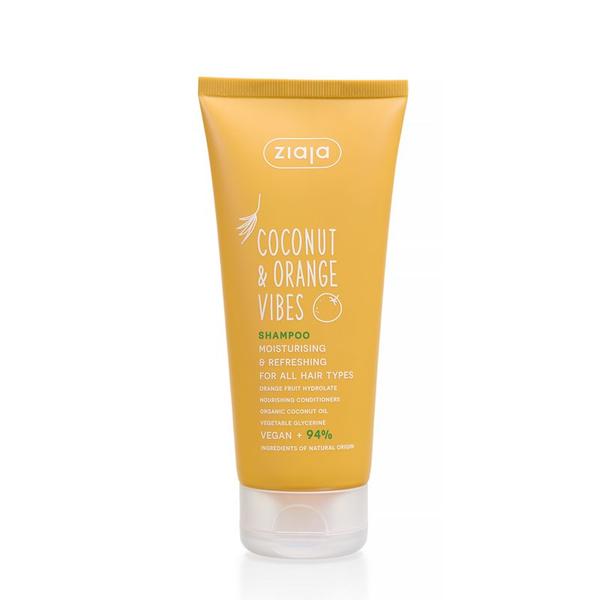 Sampon pentru Toate Tipurile de Par - Ziaja Coconut &amp; Orange Vibes Shampoo Moisturising &amp; Refreshing, 200 ml