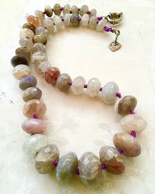 Colier agate crackle