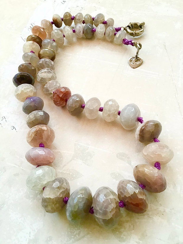 Colier agate crackle