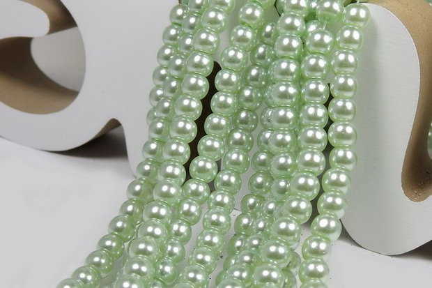 Perle din sticla, 6 mm, vernil-04