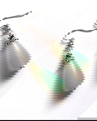 cercei agate bleu 46335