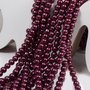 Perle din sticla, 4 mm, visinii-72