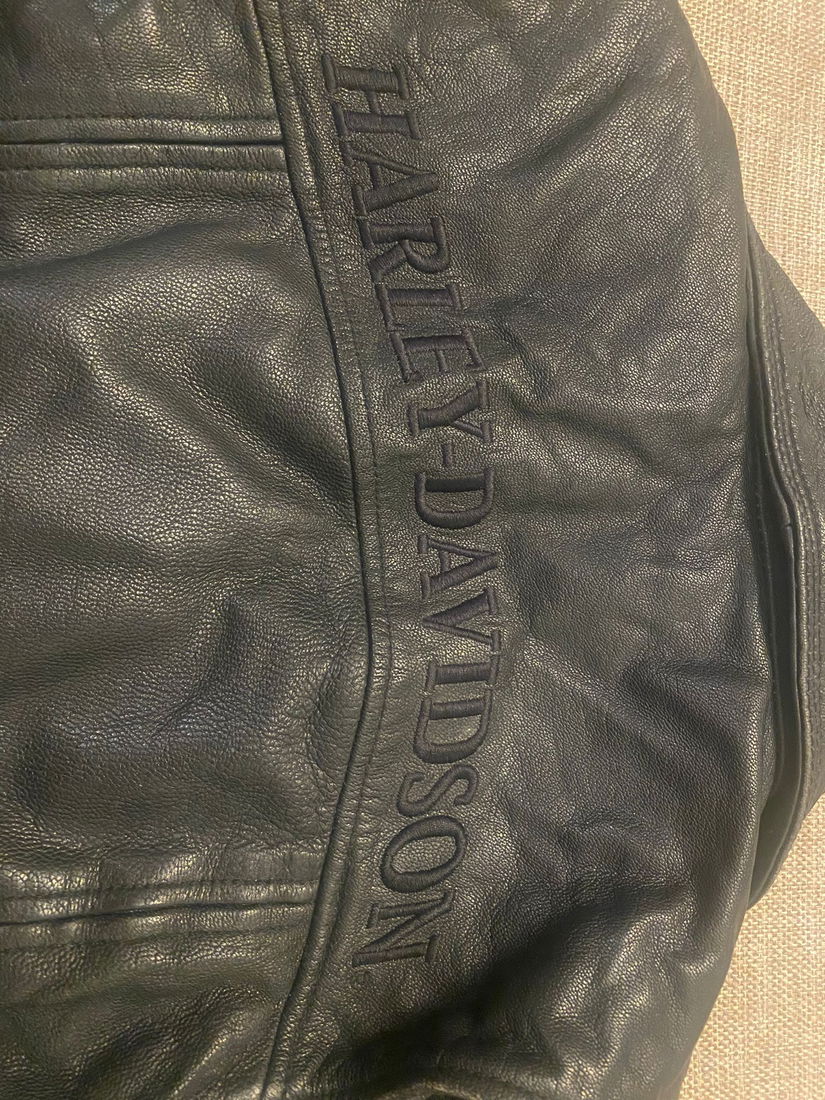 Harley davidson leather jacket geaca moto biker piele vintage rock metal opium