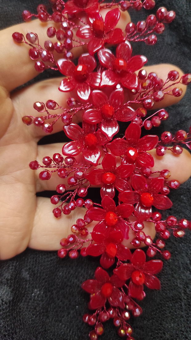 Accesoriu par Red Flowers