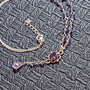 Colier argint iolit lant argint brioleta conector minimalist boho chic trendy - Transport gratuit