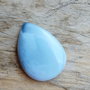 Cabochon blue opal, 34x24x6.5 mm