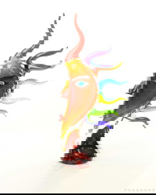 Statueta abstracta  din sticla Murano