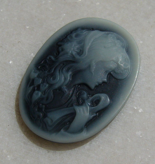 Camee nuante gri 38x28 mm