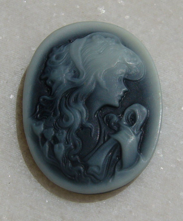 Camee nuante gri 38x28 mm
