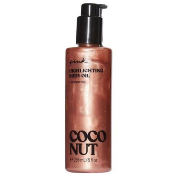 Ulei pentru Bronzare cu Sclipici, Coconut, Victoria&#039;s Secret Pink, 236 ml