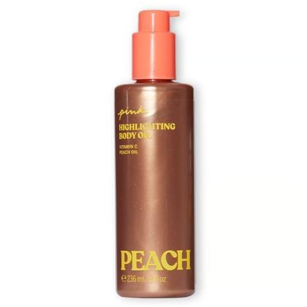 Ulei pentru bronzare cu sclipici, Peach, Victoria&#039;s Secret Pink, 236 ml