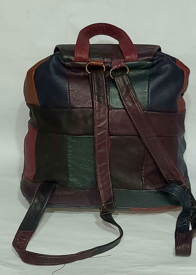 Rucsac multicolor piele