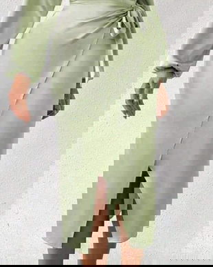 Rochie satin eleganta