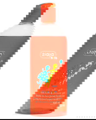 Gel de Dus & Spumant cu Aroma de Guma - Ziaja Kids Bath & Shower Gel Bubble Gum, 500 ml