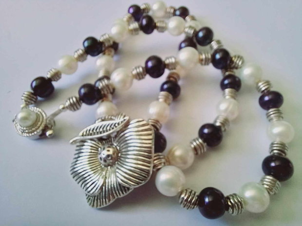 Perle naturale - White & Black
