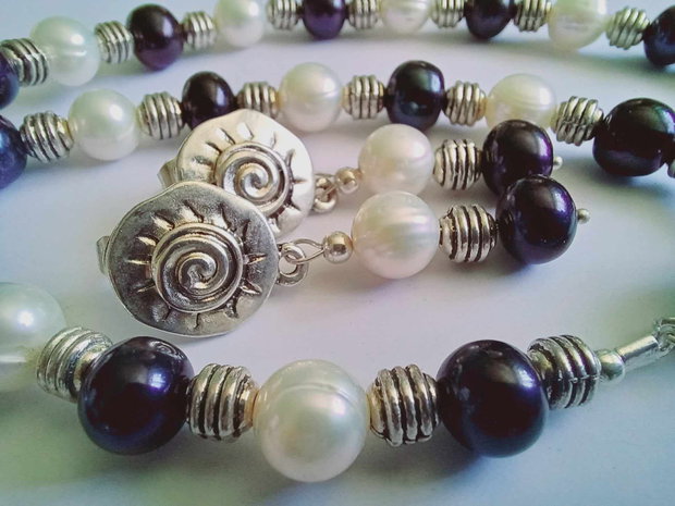 Perle naturale - White & Black