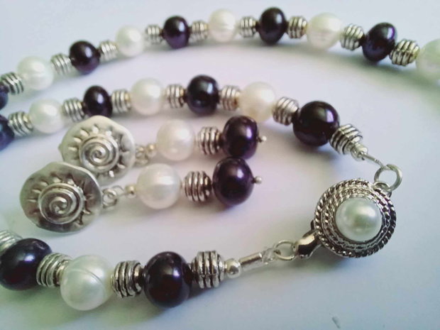 Perle naturale - White & Black