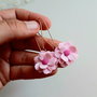 Cercei Pink Flowers