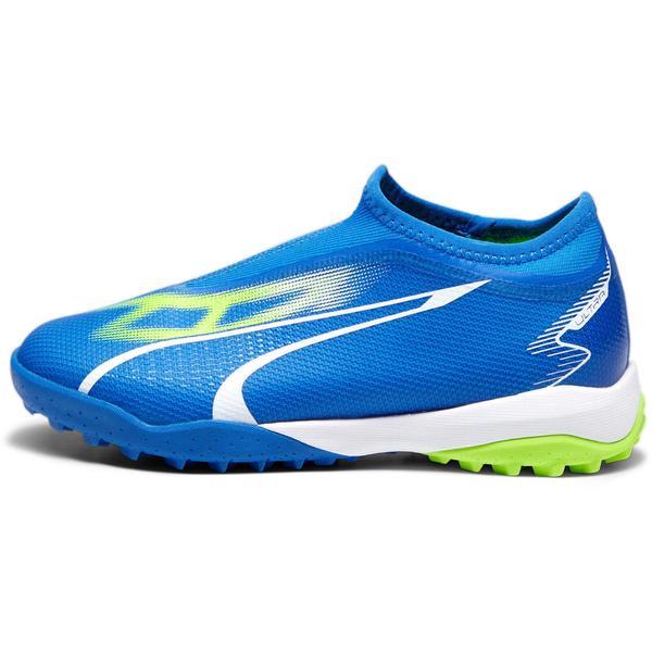 Ghete de fotbal copii Puma Ultra Match Ll Tt Mid Jr 10751603, 35.5, Albastru