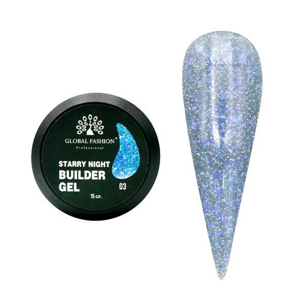 Gel pentru modelarea unghiilor 15 g, Starry Night Builder Gel, 03