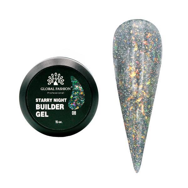 Gel pentru modelarea unghiilor 15 g, Starry Night Builder Gel, 08