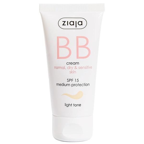 Crema BB pentru Tenul Normal, Uscat si Sensibil - Ziaja BB Cream Normal, Dry &amp; Sensitive Skin, SPF 15, nuanta Light, 50 ml