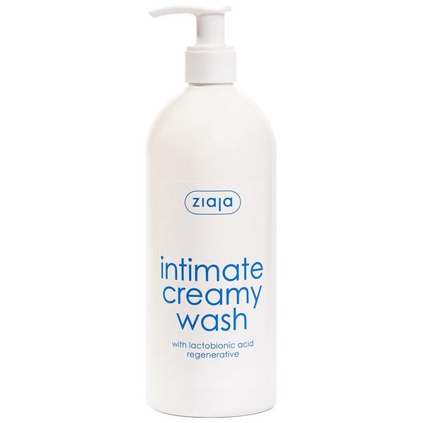 Gel Cremos pentru Igiena Intima cu Acid Lactobionic/ Regenerativ - Ziaja Intimate Creamy Wash, 500 ml