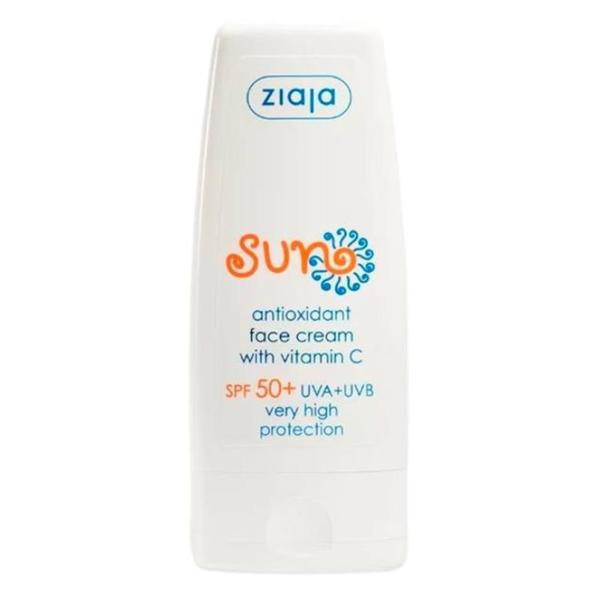 Crema Antioxidanta pentru Fata cu SPF 50+ - Ziaja Sun Antioxidant Face Cream with Vitamin C, 50 ml