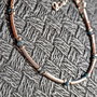 Bratara argint diamant brut albastru minimalista boho chic trendy cadou - Transport gratuit