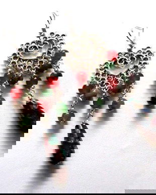 cercei regalit, ruby zoisit si agate 46413