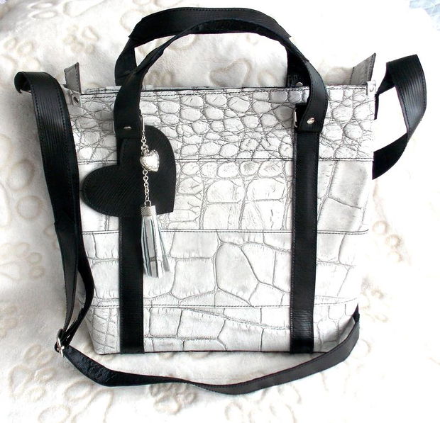 Geanta piele naturala*Love Crocodile