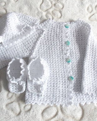 Set crosetat Nou-nascut*Macrame