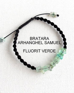 Bratara Arhanghel SAMUEL*FluoritVerde