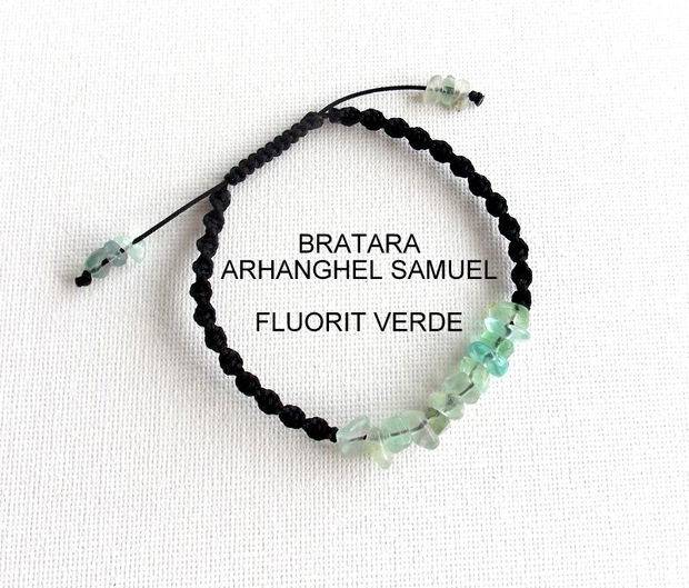 Bratara Arhanghel SAMUEL*FluoritVerde