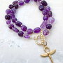 Colier CHOKER Ametist natural