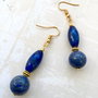 Cercei vintage lapis lazuli