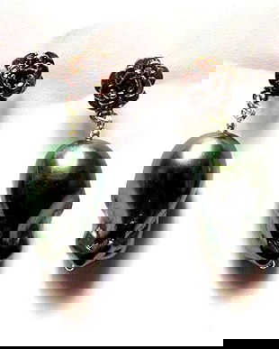 cercei cu perle de Mallorca in stil baroc 46396