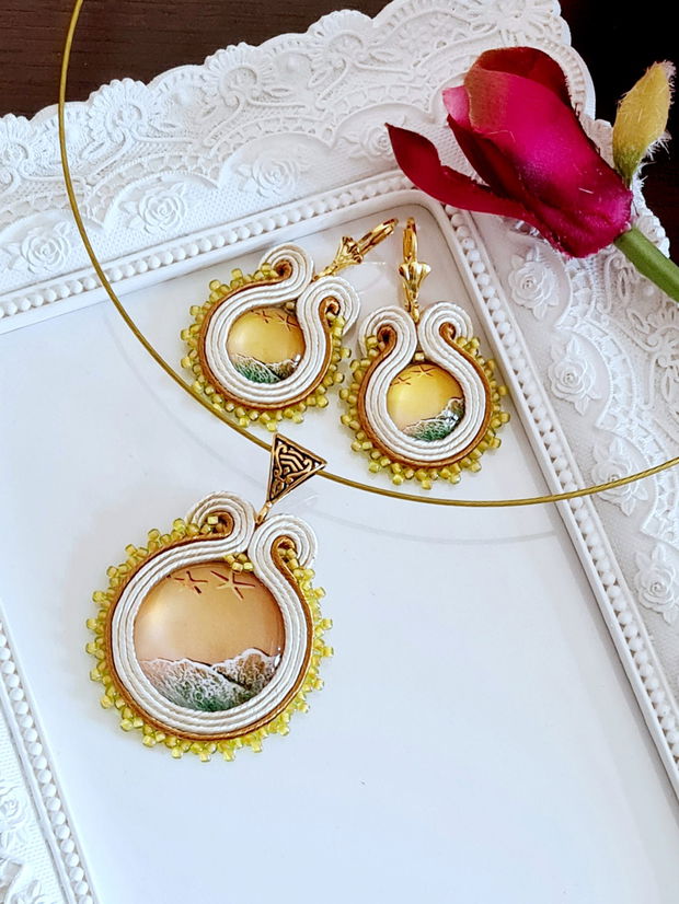 Set soutache auriu