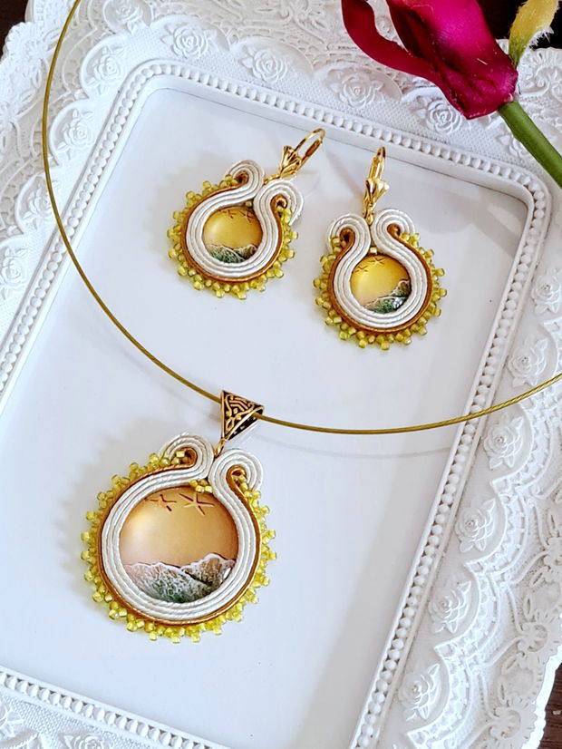 Set soutache auriu