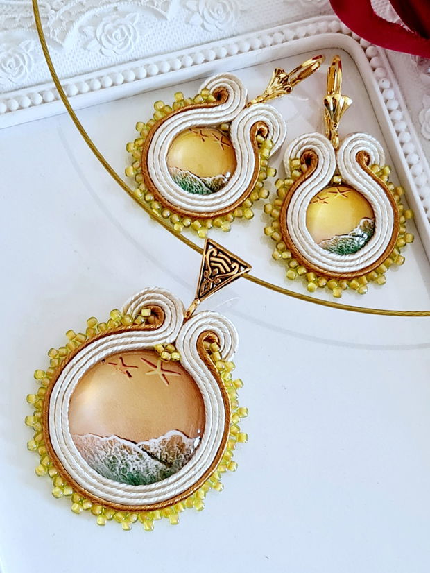 Set soutache auriu