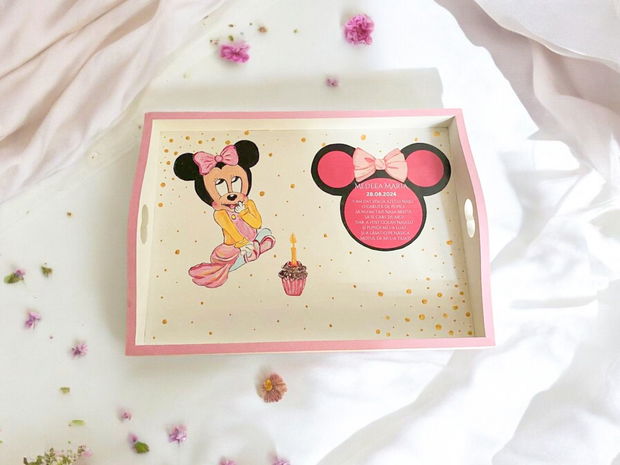 Set Mot Minni Mouse Roz Fetite Personalizat