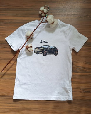 Tricou copii, pictat cu Porche