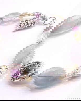 Bratara fluorit si citrin