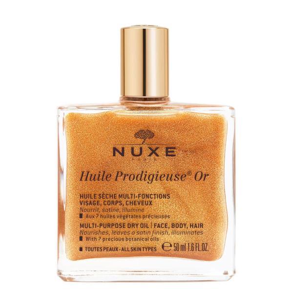 Ulei uscat Nuxe Huile Prodigieuse OR Gold Oil 50ml cu sidef auriu pentru ten, corp si par