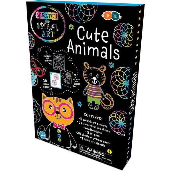 Set Creatie Scratch and Spiral - Cute animals